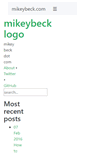 Mobile Screenshot of mikeybeck.com